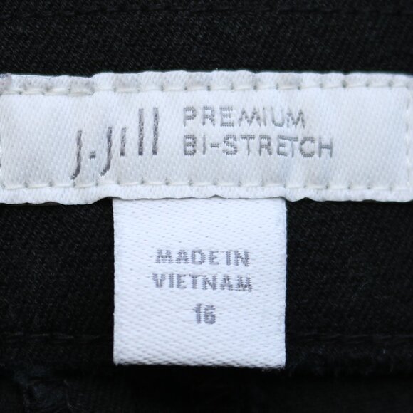 J Jill Plus Size Black Premium Bi-Stretch Center Seam Slim Ankle Pants Sz 16 - Picture 5 of 6